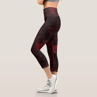 Leggings Capri Una serie de diseños de Viuda Negra #5