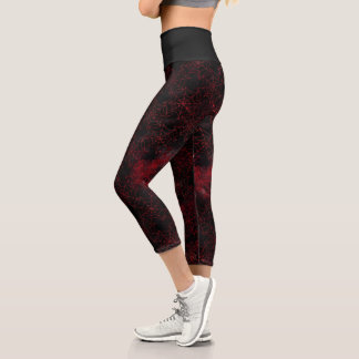 Leggings Capri Una serie de diseños de Viuda Negra #5