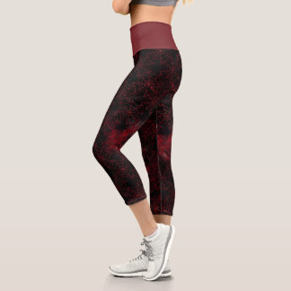 Leggings Capri Una serie de diseños de Viuda Negra #5