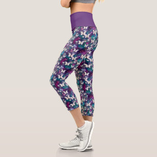 Leggings Capri Una Serie de Mariposas Místicas Diseño 5