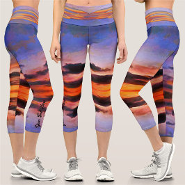 Leggings Capri Vallarta Sunset Sky 1182