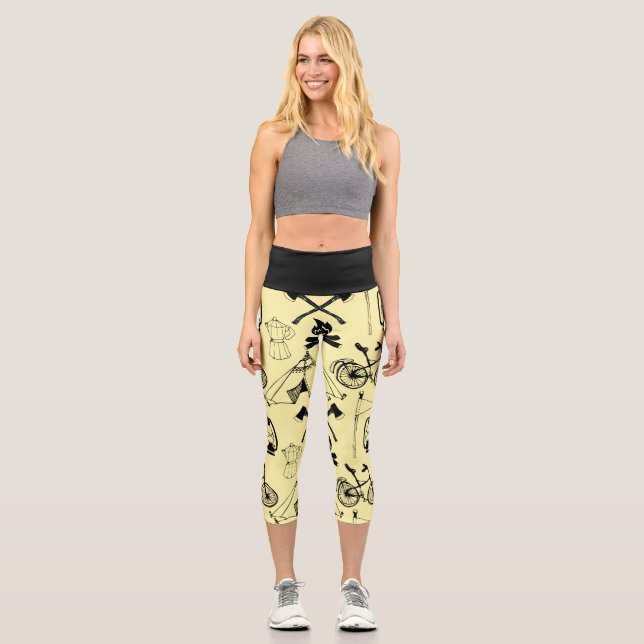Leggings Capri Vamos a acampar (Anverso)