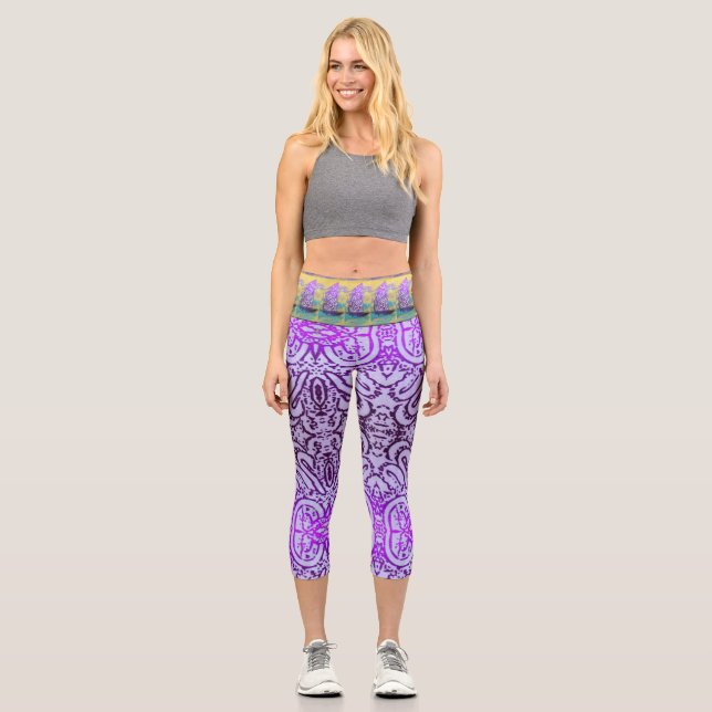 Leggings Capri Vela Lavender (Anverso)
