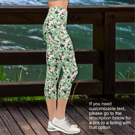 Leggings Capri Verano - Mariquitas, Mariposas Hojas- SIN TEXTO