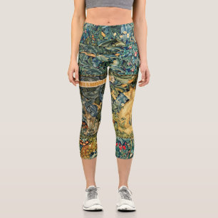 LEGGINGS CAPRI VERDAD, ANIMALES FORESTALES, FOX Y CUIDADO, FLORAL