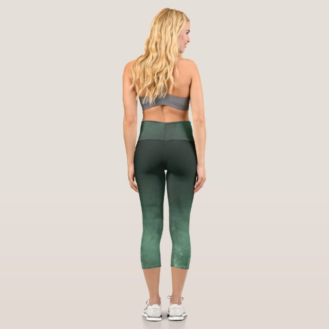 Leggings Capri Verde gris oscuro verde oscuro oscuro oscuro oscur (Reverso)