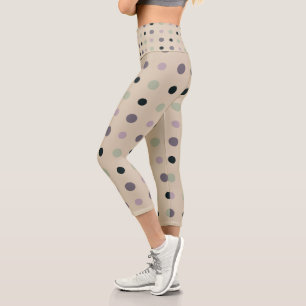 Leggings Capri Verde, rosa, púrpura, azul