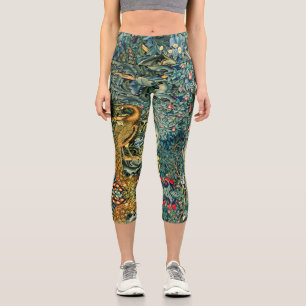 LEGGINGS CAPRI VERGÜENZA, ANIMALES FORESTALES, PICOR EN FLORAL VE