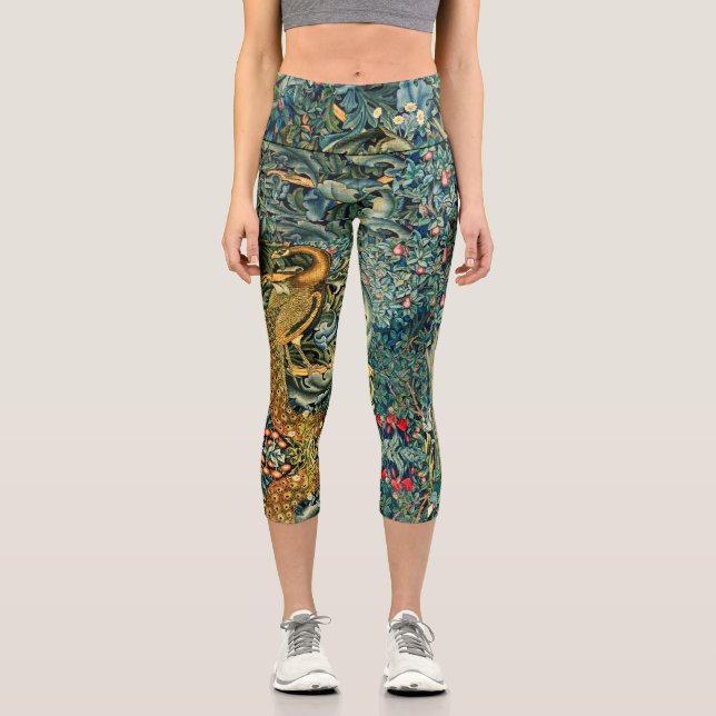 LEGGINGS CAPRI VERGÜENZA, ANIMALES FORESTALES, PICOR EN FLORAL VE (Anverso)