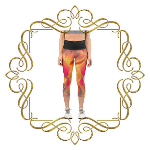 Leggings Capri Verjas de vitalidad: desatando el fuego de la vida
