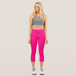 Leggings Capri Vibrant Crimson