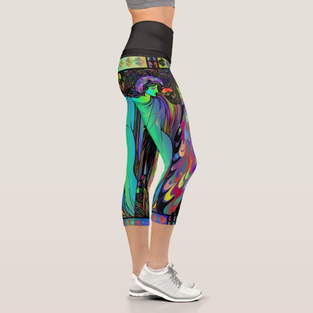 Leggings Capri Vidrio emplomado clásico (Derecha)