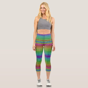 Leggings Capri Vigas arco iris