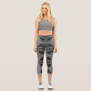 Leggings Capri Vintage USA Alaska Yukon