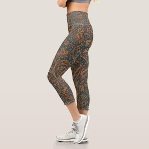 Leggings Capri Vintage William Morris Arcadia sin costuras