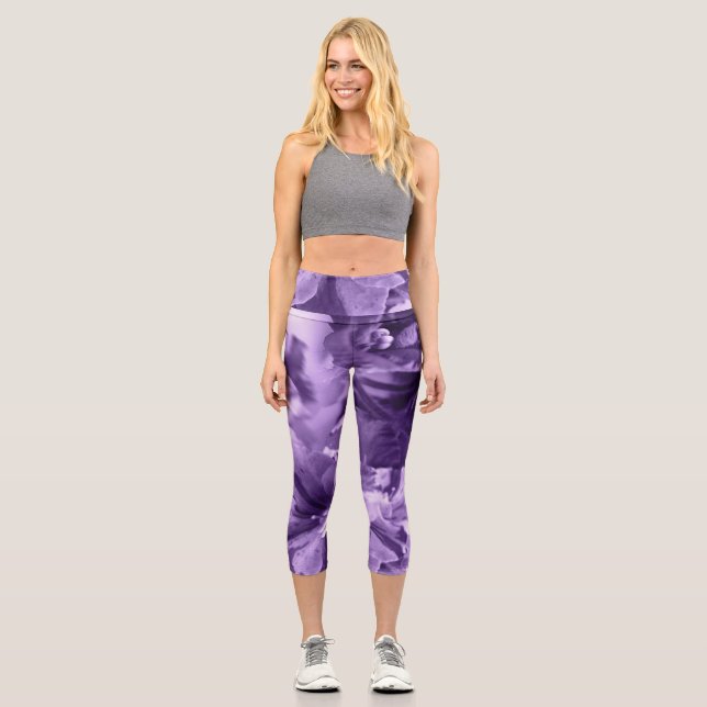 Leggings Capri Violetas monocromas (Anverso)