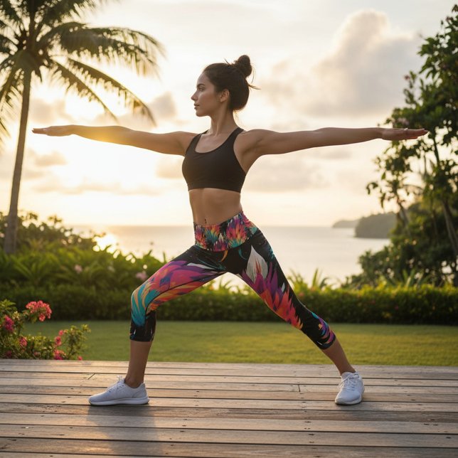 Leggings Capri Visiones vibrantes Capris de alto deseo (Subido por el creador)