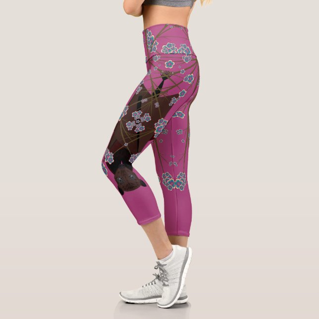 Leggings Capri Volando Fox Boysenberry Alto Capris Waisted (Izquierda)