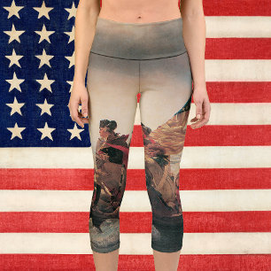 Leggings Capri Washington cruza la ciudad de Delaware, por Emanue
