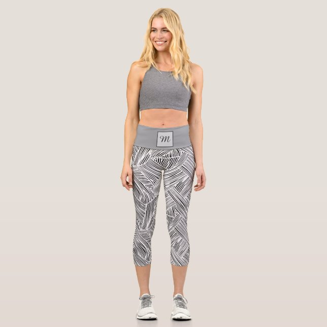 Leggings Capri Weave Pattern Design Art  (Anverso)