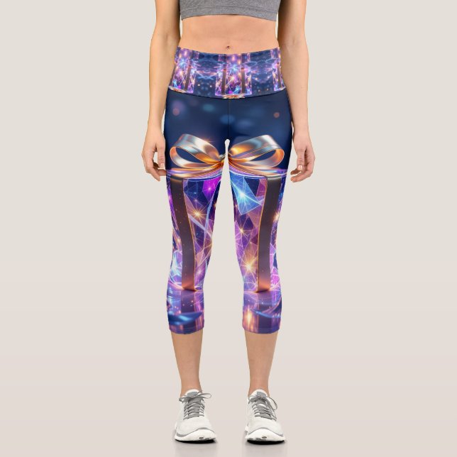 Leggings Capri „Weihnachtliche Harmonie“ (Anverso)