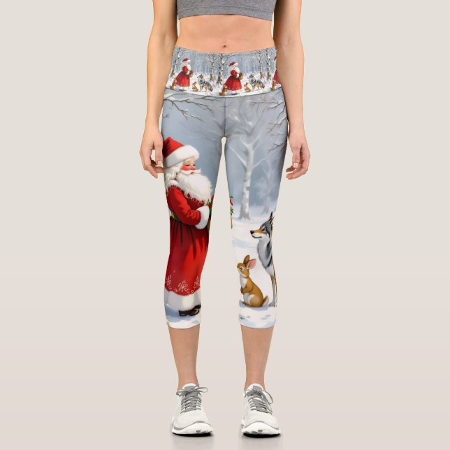 Leggings Capri „Weihnachtliche Harmonie“17 (Anverso)