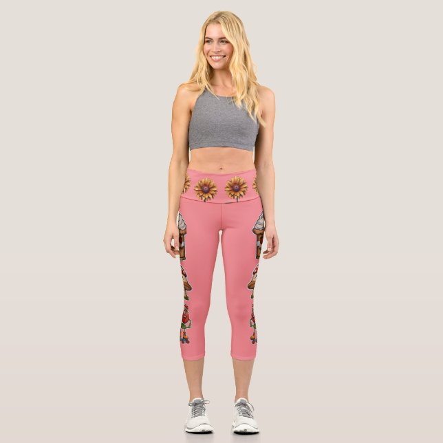 Leggings Capri Whimsical Mushroom (Anverso)