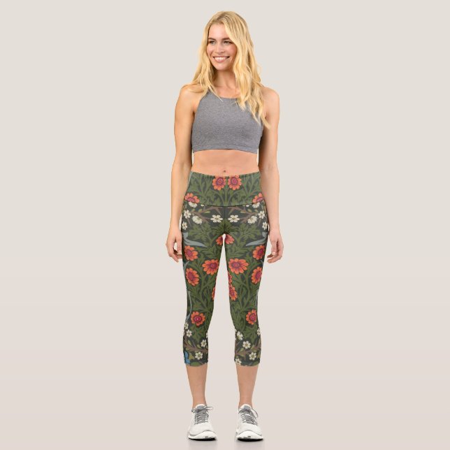 Leggings Capri William Morris Blackthorn Garden Flower Classic (Anverso)