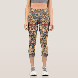 Leggings Capri William Morris Bullerswood Faux Tapestry