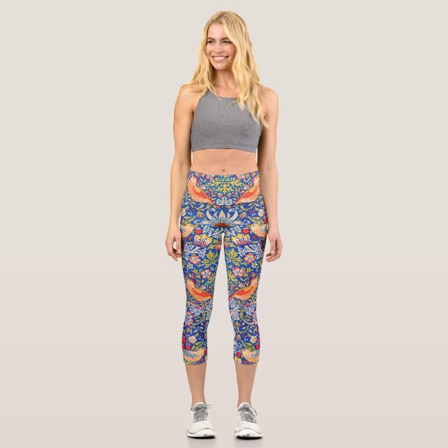 Leggings Capri William Morris Strawberry ladrón famoso cuadro (Anverso)