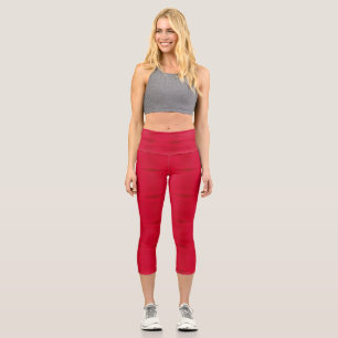 Leggings Capri Wine-Red Capris