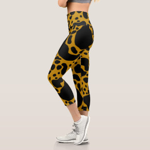 Leggings Capri Yellow Poison Dart Frog