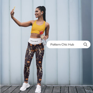 Leggings Capri Yoga Pants Estil entrenamiento Divertido Ejercicio