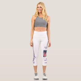 Leggings Capri Yoga personalizado del 250º aniversario de los Est
