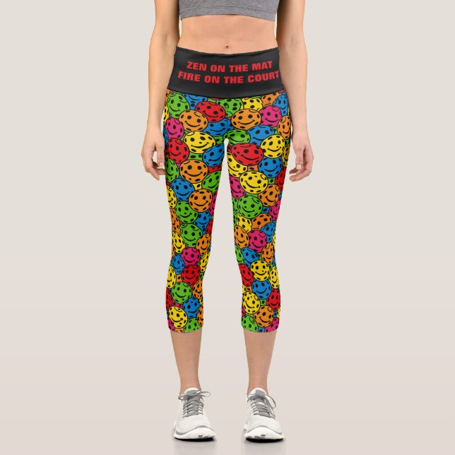 Leggings Capri Zen De Yoga De Baloncesto En La Mata (Anverso)