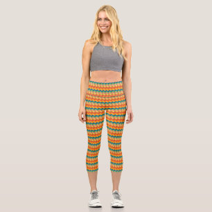 Leggings Capri zigzag stripes