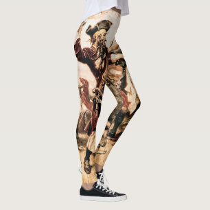 Leggings Captura, barba negra pirata, venganza de la reina