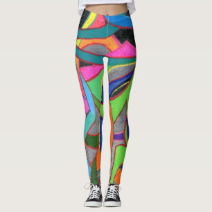 Leggings Captura de ojos y atención abstracta