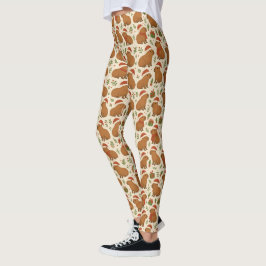 Leggings Capybaras en Navidades