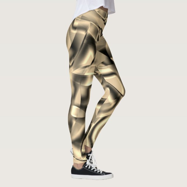 Leggings Caqui curvo o beige, con tonos luminosos (Derecha)