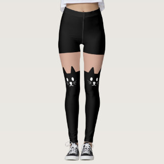 Leggings Cara de gato linda novedad divertida