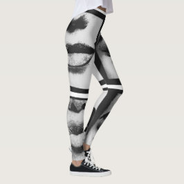 Leggings Cara de la figura de la mujer de la portada de la
