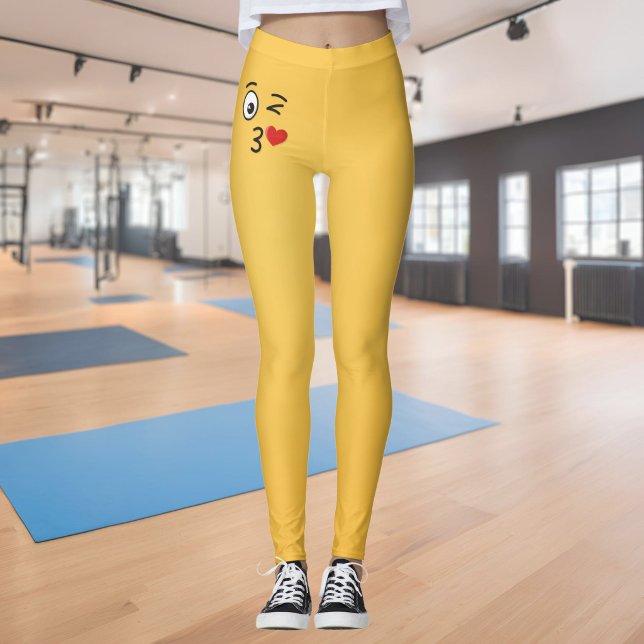 Leggings Cara lanzando un beso (Subido por el creador)
