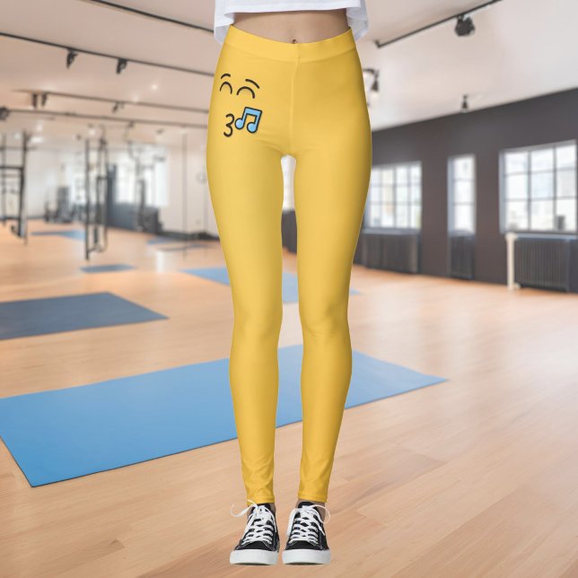 Leggings Cara Silbando con Ojos Sonrientes (Subido por el creador)