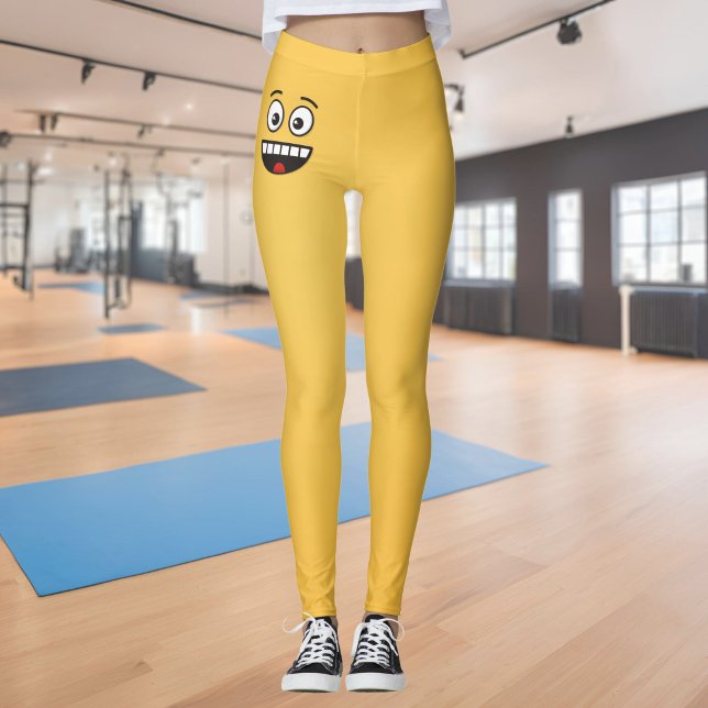 Leggings Cara sonriente con boca abierta (Subido por el creador)