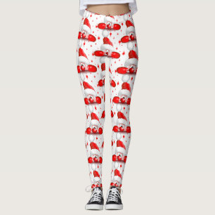 Leggings Carácter de búsqueda de Santa Personalizado Cute ©