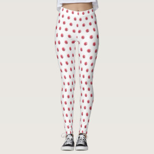 Leggings Caramelo festivo del remolino de la hierbabuena