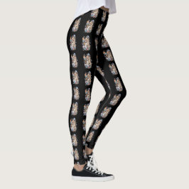 Leggings caramelos de capibara donuts dulces de bizcocho