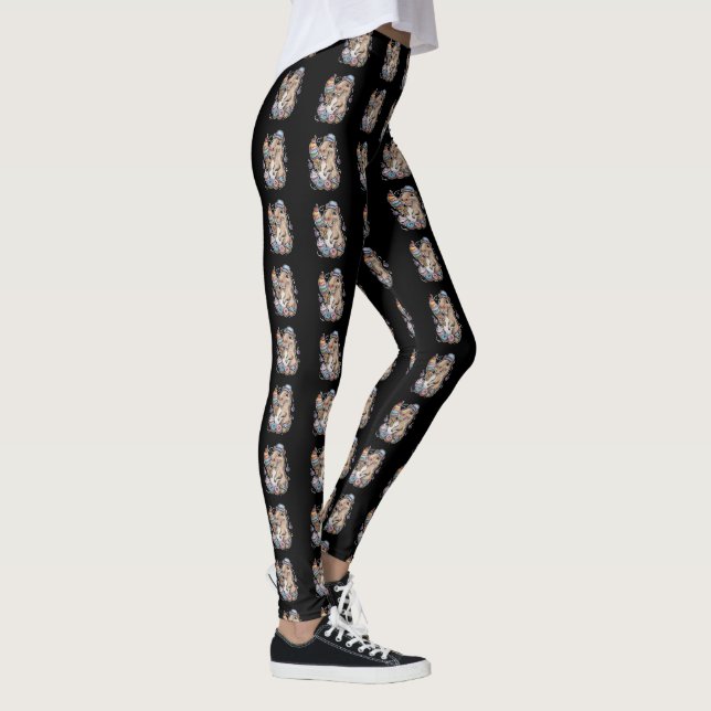 Leggings caramelos de capibara donuts dulces de bizcocho (Derecha)