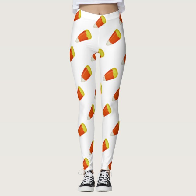 Leggings caramelos de maíz dulce de halloween (Anverso)